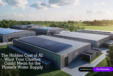Water is used indirectly to generate the electricity that powers servers in regions where power plants depend on it. This has sparked growing discussions about AI’s environmental footprint. 